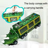 Dinosaur Transporter Light Portable Dtorage Container Car Children Toys Case(Blue)