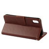 For iPhone XR Embossed Butterfly Pattern Horizontal Flip Leather Case with Card Slot & Holder & Wallet & Lanyard (Brown)