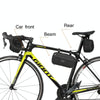 WEST BIKING 3L Bicycle Front Beam/Saddle Tail Bag Riding Diagonal Belt Bag(Black)