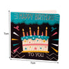 10 PCS Square Bronzing Color Print Thanks Greeting Cards(23)