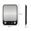 Small Kitchen Food Scale Stainless Steel Electronic Kitchen Scale 10kg/1g (Battery English Version Black)