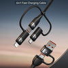 USAMS US-SJ646 U85 2m PD100W 6 in 1 Alloy Multifunctional Fast Charging Cable(Purple)