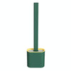 Household Long Handle Soft Plastic Gap Toilet Brush TPR Decontamination Cleaning Brush(Green)