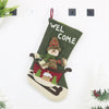 CX20228 Snowman Pattern Christmas Sock Gift Bag Christmas Tree Pendant Decoration