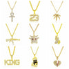 1010400401 Full Score Exaggerated Hip Hop Style Necklace Collarbone Chains