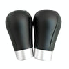 For BMW 3 Series E90 Round Car Gear Lever Leather Gear Shift Knob, Style:5 Speed