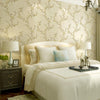 0.53x3m Retro 3D Stereo Plum Blossom Wallpaper Bedroom Living Room TV Background Wall Self-Adhesive Wallpaper(8804-1 Light Yellow A Version)