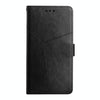 For Sony Xperia 1 III Y Stitching Horizontal Flip Leather Phone Case with Holder & Card Slots & Wallet & Photo Frame(Black)