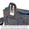 Dog Treat Training Pouch Bag with Poop Bag Dispenser (Dark Grey/Blue)