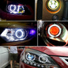 110mm 5W 180LM Angel Eyes Circles Car Headlight Blue Light COB LED Lights for Vehicles, DC 12-24V