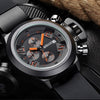 BAOGELA 1606 Small Three-pin Luminous Chronograph Silicone Strap Quartz Watch For Men(Orange)