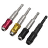 Hexagonal Shank Quick Release Self-Locking Joint Extension Rod Electric Drill Driver Extension Quick Conversion Bits(Silver+Yellow)