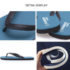 Men Slippers Student Flat Casual Non-Slip Flip Flops, Size: S 40-41(Sunshine-Gray)