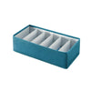 Foldable Drawer Clothes Storage Box, Spec: 6 Grids (Green)