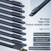 DC 7.4 x 0.6mm to USB-C / Type-C Male 100W Computer Charging Adapter Connector