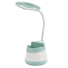 USB Charging LED Desk Light Eye Protection Lamp with Pen Holder and Phone Holder(CS276-3 Green)
