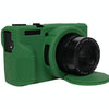 For Canon PowerShot G7 X Mark III / G7X3 Soft Silicone Protective Case with Lens Cover(Green)