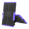 For Huawei MatePad T10/T10S/Enjoy 2 Tire Texture Shockproof TPU+PC Protective Case with Holder(Purple)