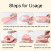 ZS103 Cartoon Plush Water-filled Explosion-proof Hot Water Bags, Spec: Intervened White(1000ml)