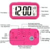 Temperature Type Lazy Snooze Alarm Mute Backlit Electronic Clock(White)