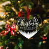 Christmas Acrylic Transparent Decoration Blessing Pendant Home Christmas Tree Ornament, Style: Cordate