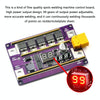 Compatible Version 12V Digital Display DIY Battery Spot Welding Machine Pen Control, Style:6 Square Pen With Case