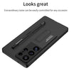 For Samsung Galaxy S25+ 5G GKK Ultra-thin Holder Phone Case with Pen Slots & Stylus Pen(Black)