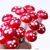 20 PCS Artificial Mini Foam Mushroom Miniature Garden Decorations(Red)