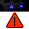 Car Tail Triangle Reflective Stickers Safety Warning Danger Signs Car Stickers(Orange)