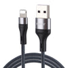 ENKAY ENK-CB118 1m USB 3.0 to 8 Pin 3A Fast Charging Sync Data Cable(Grey)