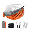 Encryption Mosquito Net Hammock Outdoor Camping Anti-Mosquito Net Gauze Hammock, Size: 260x140cm(Orange Red Grey)