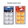 REGAIL 6pcs Training Table Tennis, Model: Dual Suction (Yellow)