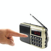 Y-928 FM Radio LED Display MP3 Support  TF Card U Disk(Gold)