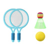1 Pair Children Badminton Tennis Racket Outdoor Sports With Two Balls(Blue)
