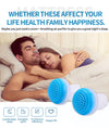 2 PCS 2 in 1 ABS Silicone Anti Snoring Air Purifier(Blue)