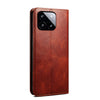 For Xiaomi Redmi K70/K70 Pro Oil Wax Crazy Horse Texture Leather Phone Case(Brown)