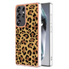 For Samsung Galaxy S25 Ultra 5G Electroplating Marble Dual-side IMD Phone Case(Leopard Print)