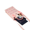 Heart Shaped Knitted Mini Crossbody Phone Bag For 6.9 inch and Below Phones(Pink)