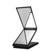 Four-sided Foldable Multi-angle Panoramic Portable Makeup Mirror(Black)