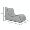 BB1803 Foldable Portable Inflatable Sofa Single Outdoor Inflatable Seat, Size: 70 x 60 x 55cm(Gray)