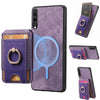 For Samsung Galaxy A50 / A50s / A30s Retro Splitable Magnetic Stand Card Bag Leather Phone Case(Purple)
