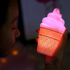 3 PCS Cartoon Ice Cream Night Light Children Room LED Light(Blue)