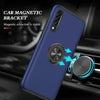 For Samsung Galaxy A30s / A50s / A50 PC + TPU Shockproof Magnetic Protective Case with Invisible Ring Holder(Blue)