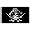 60x90cm Bar Haunted House Pirate Skeleton Flag Halloween Hanging Cloth, Style: Hat Knife And Fork
