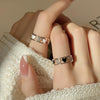 Light Luxury Cat Eye Stone Open Adjustable Ring, Specification:J2781