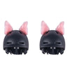 4PCS Motorcycle Plush Ear Helmet Decoration(Pink)