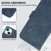 For Samsung Galaxy A56 5G ABEEL Frosted Magnetic RFID Leather Phone Case(Blue)
