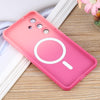 For Samsung Galaxy S25 5G Liquid TPU Silicone Gradient MagSafe Phone Case(Pink Red)