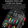 Sports Smart Watch 2.06 Inch Ultra HD AMOLED Screen Bluetooth Talking Watch(White)