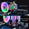 EVESKY 600 Desktop Computer 4 Copper Tube Mute CPU Cooling Fan, Color: No Light Three Fans